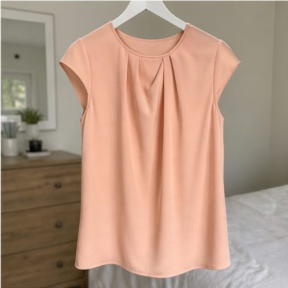 Mauve V Neck Top